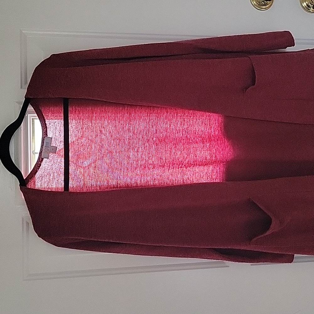 Lularoe Burgandy Sarah, Size M